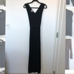 Anthropologie black maxi dress